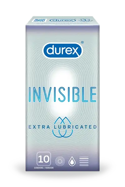 Durex Invisible Extra Lubricated 10s