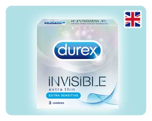 Durex Invisible Extra Sensitive 3s - Happy Mail Singapore