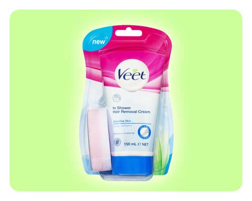 Veet In-Shower Hair Removal Cream - Sensitive Skin - 150ml - Happy Mail Singapore