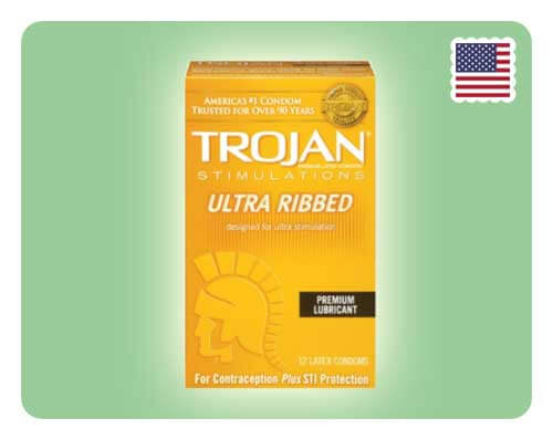 Trojan Ultra Ribbed 12s - Happy Mail Singapore